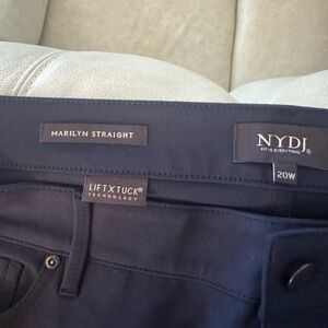 NYDJ Women's Straight Leg Pants in Dark Blue
